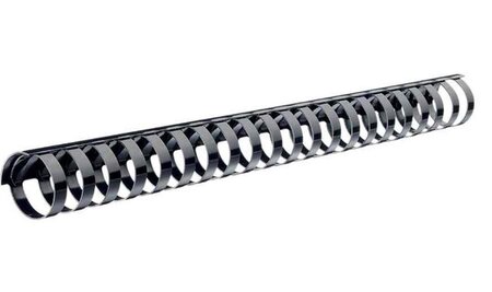 Lot de 100 reliures spirale en plastique a4  12 mm noir leitz