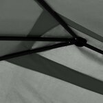 vidaXL Belvédère à revêtement de poteaux 3x6x2 6 m Anthracite 160 g/m²