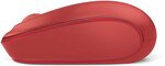 Souris sans fil microsoft wireless mobile mouse 1850 (rouge)