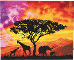 Kit tableau diamant LED 40x50cm Savane