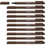 Stylo-feutre pointmax  marron foncé x 10 stabilo