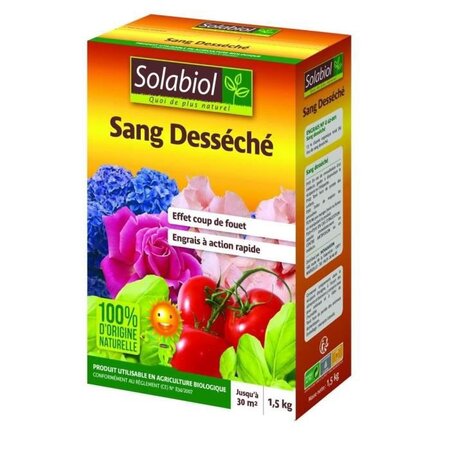 SOLABIOL SOSAN15G10 Sang Desséché - 1,5 Kg