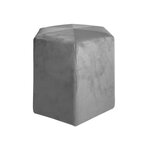 Pouf en velours côtelé guilia 35 cm
