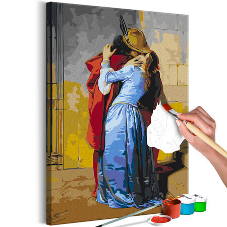 Tableau à peindre par soi-même - steamy kiss l x h en cm 40x60
