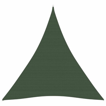 vidaXL Voile d'ombrage 160 g/m² Vert foncé 5x6x6 m PEHD