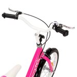 vidaXL Vélo pour enfants 16 pouces Noir et rose