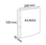 Classeur 2 Anneaux 30 Mm Polypropylène Chromaline - A4 Maxi - X 10 - Exacompta