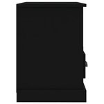 vidaXL Meuble TV noir 80x35x50 cm bois d'ingénierie