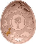 Pièce de monnaie en Cuivre 20 Cents g 25 Millésime 2023 Dinosaurs in Asia NEIMONGOSAURUS YANGI
