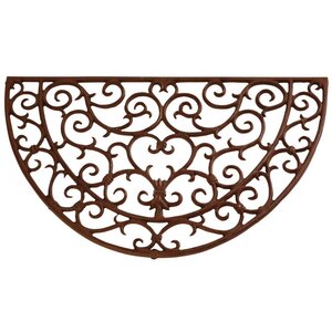 Paillasson demi-rond en fonte ajouré 69 cm