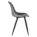 LABEL51 Chaises à manger lot de 2 Monza 46x54x88 cm anthracite