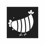 Set 12 pochoirs 9 x 9 cm - Poules