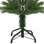 vidaXL Sapin de Noël artificiel mince avec support 150 cm PE