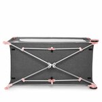 Kinderkraft lit d'enfant de voyage joy avec accessoires rose et gris