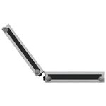 Vidaxl mallette pour arme à feu aluminium abs noir
