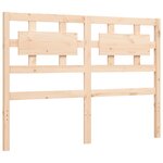 vidaXL Cadre de lit avec tête de lit 140x190 cm bois massif