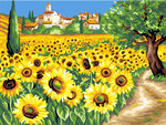 Tableau peinture numéro Les tournesols
