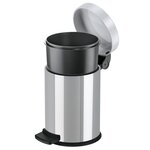 Hailo poubelle à pédale solid s 4 l acier inoxydable