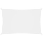 vidaXL Voile de parasol Tissu Oxford rectangulaire 5x8 m Blanc