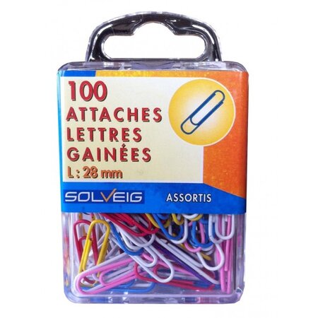 Lot de 100 trombones gainées solveig