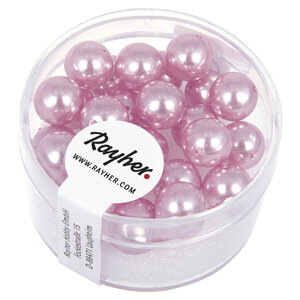 Perles en verre Rose orchidée Renaissance Ø 8mm 25 pièces