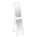 vidaXL Miroir sur pied Blanc 40x160 cm