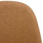vidaXL Chaises à manger lot de 4 45x53 5x83 cm marron clair similicuir