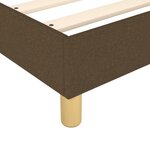vidaXL Lit à sommier tapissier avec matelas Marron foncé 120x200 cm
