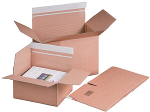 Lot de 10 Cartons à fond automatique, (l)160 x (P)130 mm