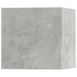 vidaXL Ensemble de meubles TV 5 Pièces Gris béton Bois d'ingénierie