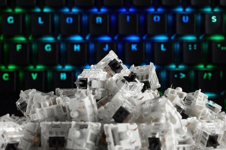 Jeu de 120 Switchs Gateron Black pour clavier mécanique Glorious PC Gaming Race