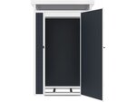 Abri de jardin "Baltimore" en résine - Gris - 1.70 m² - 1.30 x 1.30 m