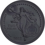 Pièce de monnaie en Argent 2 Dollars g 31.1 (1 oz) Millésime 2022 ALBERT EINSTEIN