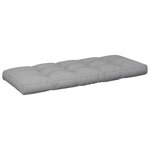 vidaXL Coussins de palette 2 Pièces gris tissu