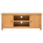 vidaXL Meuble TV 110x35x44 cm Bois de chêne massif