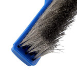 Brosse poils inox 26 cm anti-algues piscine béton ou carrelage