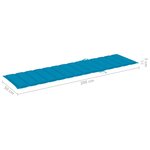 vidaXL Chaises longues 2 Pièces avec table et coussin Bois de teck solide