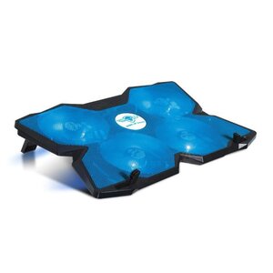 Spirit Of Gamer Refroidisseur PC AirBlade 500 Blue - 17 - Quadruple ventilateurs LED - Noir / Bleu