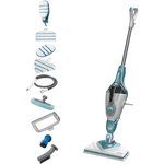 Balai vapeur multifonctions - BLACK & DECKER- Gant Steamitt - 11 accessoires - 1600W - Chauffe en 15sec