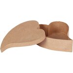 Lot de 10 Boîtes coeur fantaisie en carton à décorer