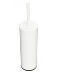 Brosse de toilette murale WHITE en laiton blanc 38 cm