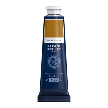 Peinture à l'huile en tube jaune indien 40ml - lefranc & bourgeois