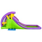 Happy Hop Toboggan à eau gonflable avec pataugeoire 600x215x255 cm PVC