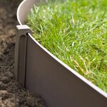 Nature Chevilles d'ancrage de jardin 10 Pièces Taupe