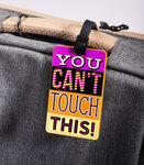 Étiquette pour bagage - you can't - violet