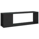 vidaXL Meuble TV Noir 100x24x32 cm Aggloméré