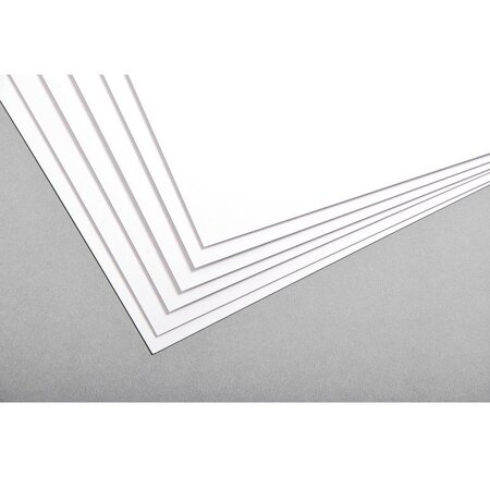 100 Feuilles bristol 300g 50x65 uni blanc CLAIREFONTAINE