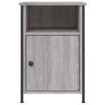 vidaXL Table de chevet sonoma gris 40x42x60 cm bois d'ingénierie