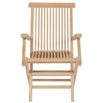 vidaXL Meuble à dîner de jardin 9 Pièces 180-280x100x75 cm Teck massif