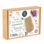Kit DIY eco-friendly économiseur de savon en jute